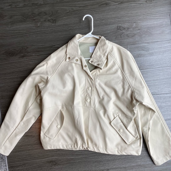 Oak + Fort Pull Over *Pleather* Jacket - Picture 1 of 2